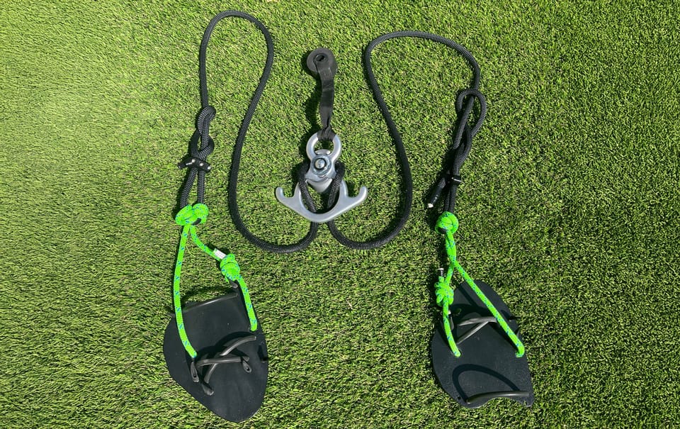 Basic Paddle Surf Trainer: A Simple Rope-Resistance Dryland Paddle Setup